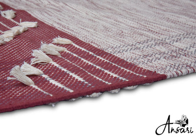 Maroon Geometric Yoga Mat