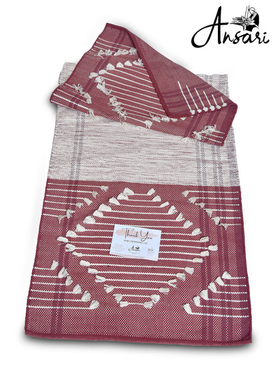 Maroon Geometric Yoga Mat