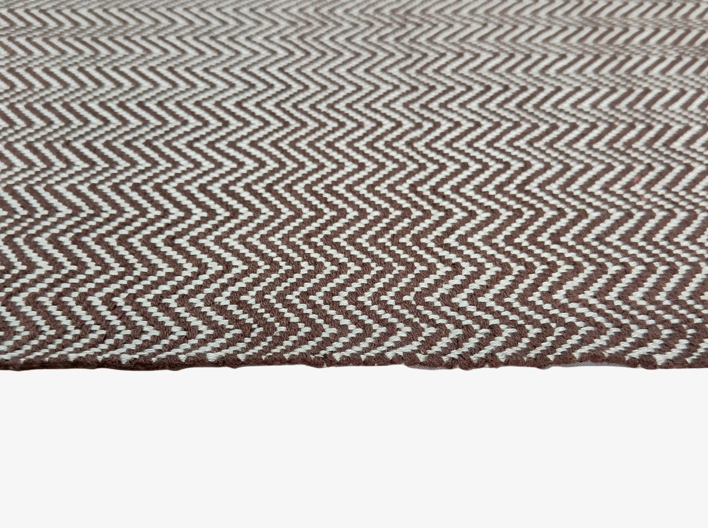 Hand Woven Rugs - Gray & Brown Diamond Pattern - Ansari