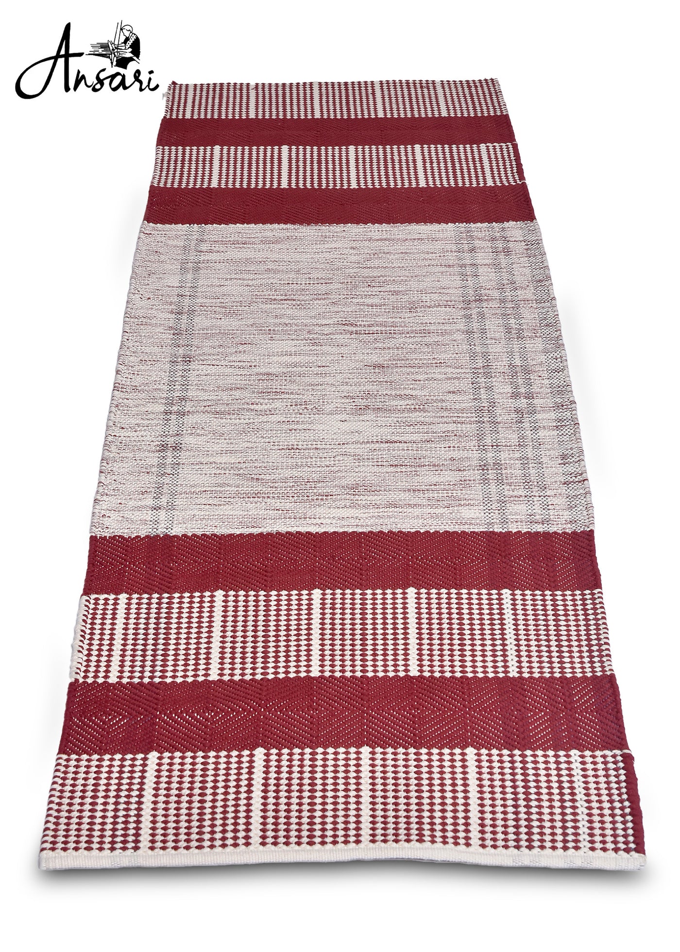 Maroon Stripe Yoga Mat