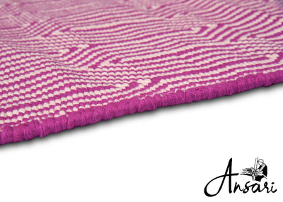 Pink Geometric Yoga Mat