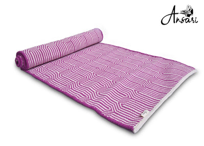 Pink Geometric Yoga Mat
