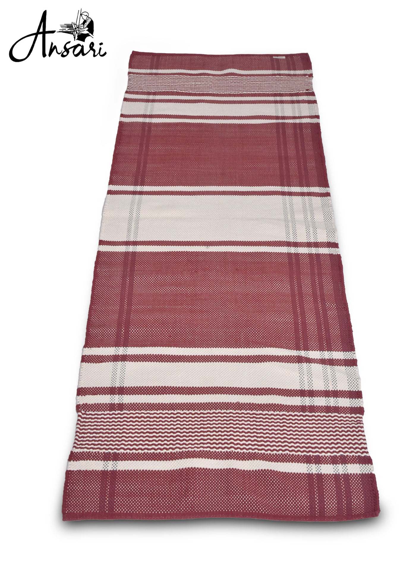 Maroon Plaid Yoga Mat