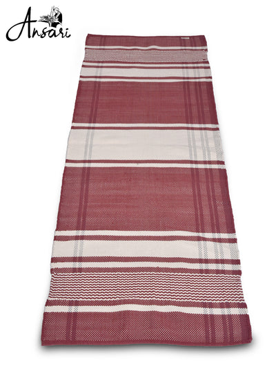 Maroon Plaid Yoga Mat