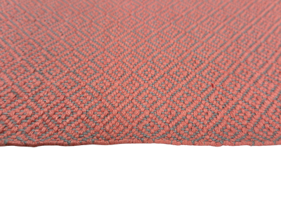 Hand Woven Rugs Gray & Pink Diamond Pattern for Elegant Home Decor