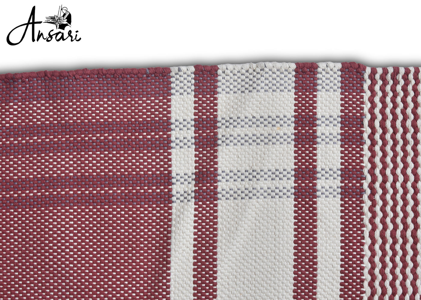Maroon Plaid Yoga Mat