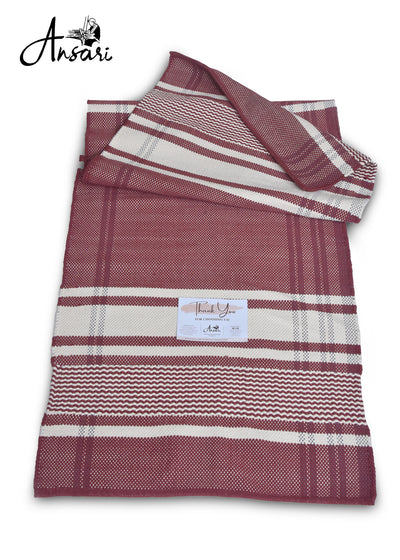 Maroon Plaid Yoga Mat