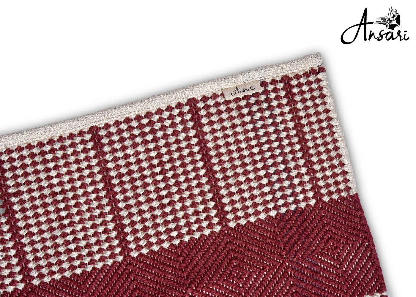 Maroon Stripe Yoga Mat