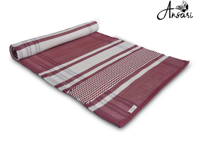 Maroon Plaid Yoga Mat
