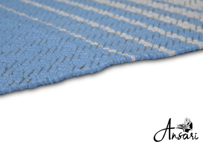 Blue Stripe Yoga Mat