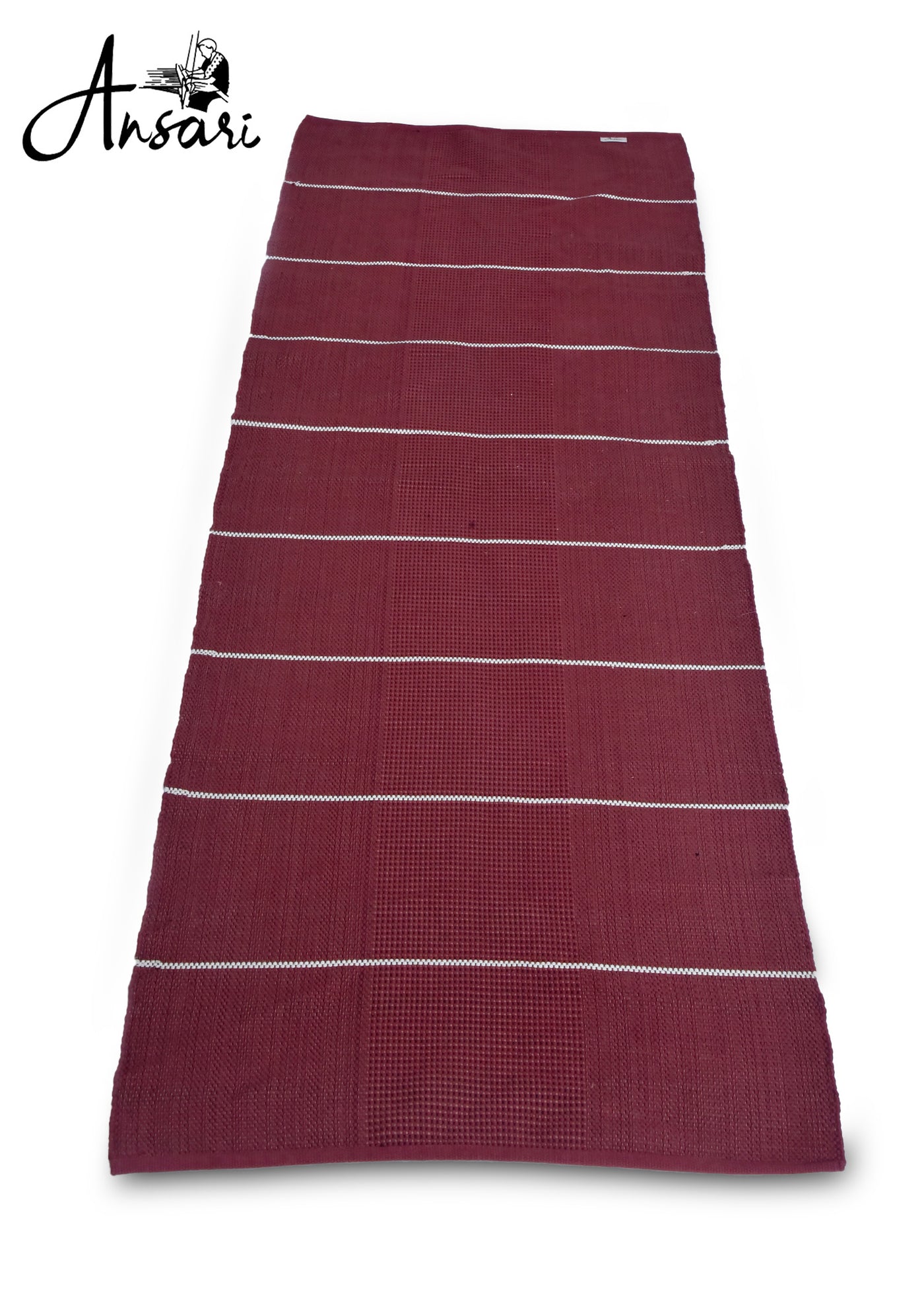 Maroon Line Yoga Mat