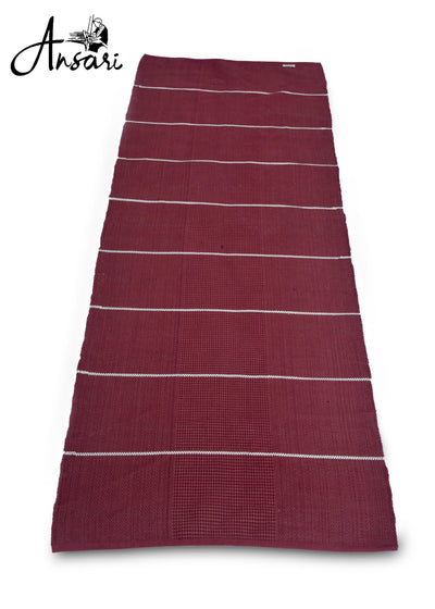 Maroon Line Yoga Mat