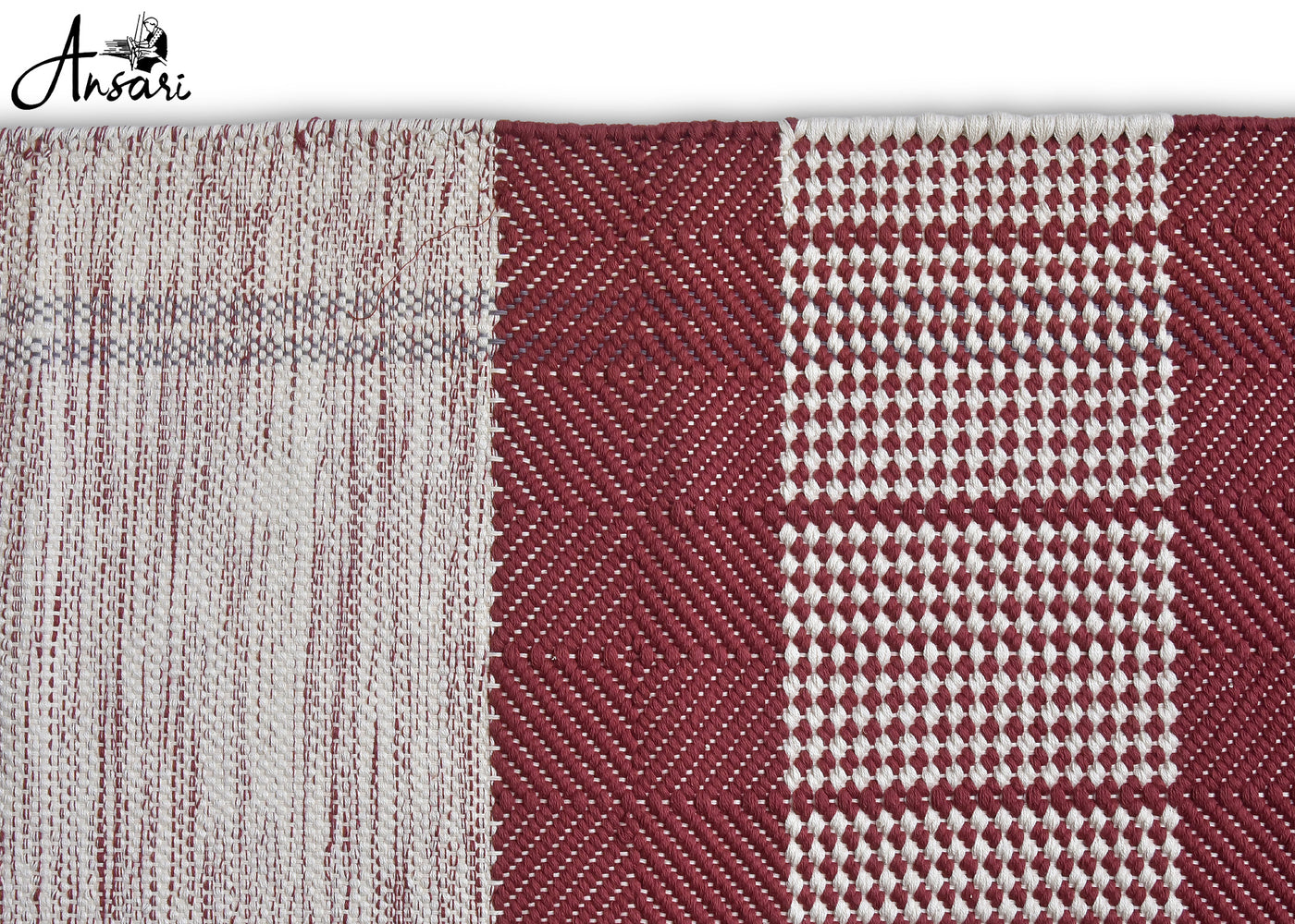 Maroon Stripe Yoga Mat