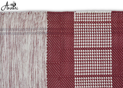 Maroon Stripe Yoga Mat