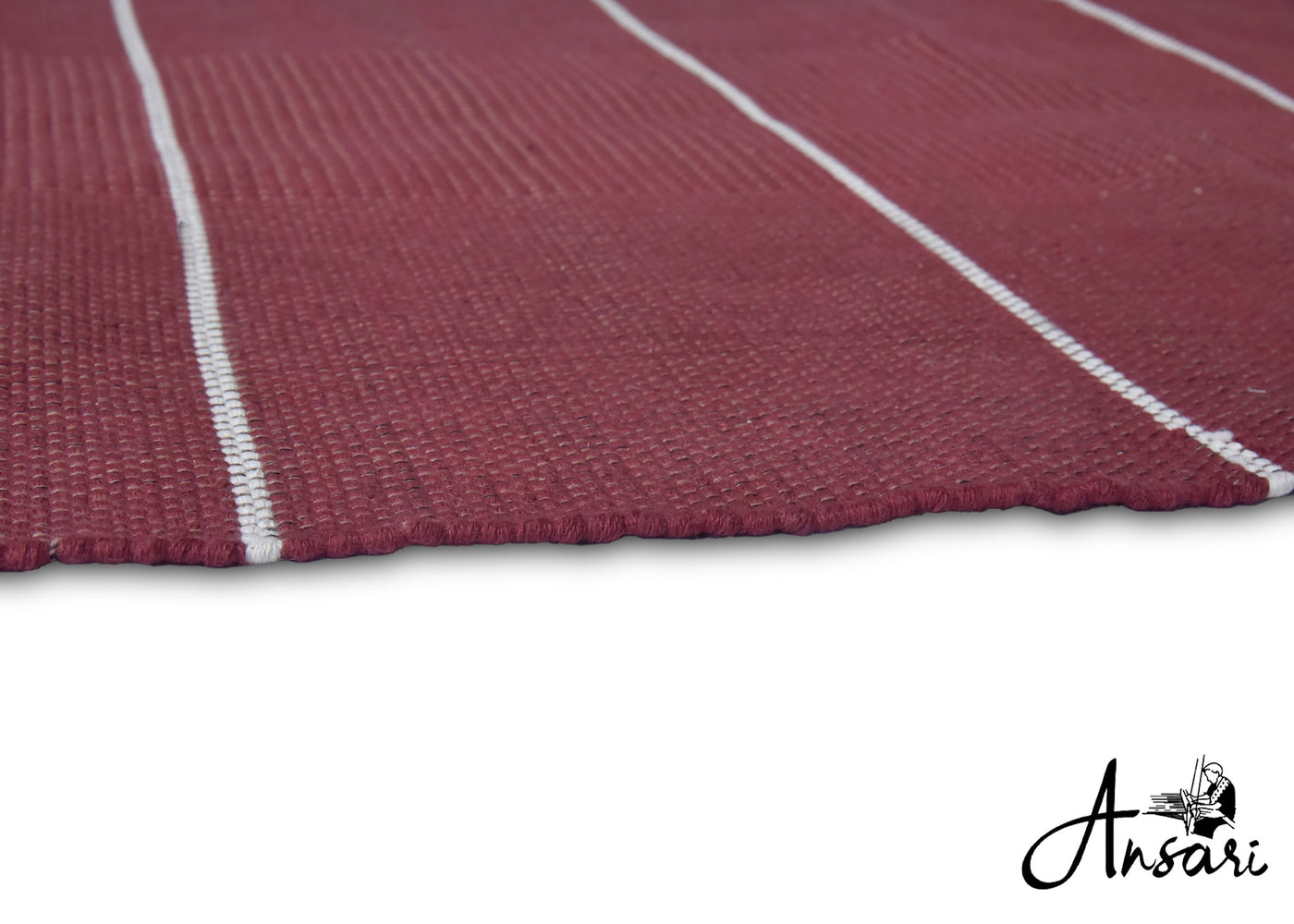 Maroon Line Yoga Mat