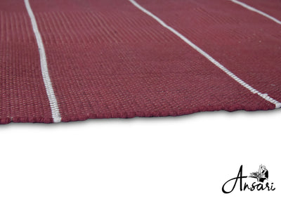 Maroon Line Yoga Mat