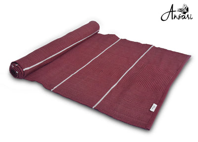 Maroon Line Yoga Mat