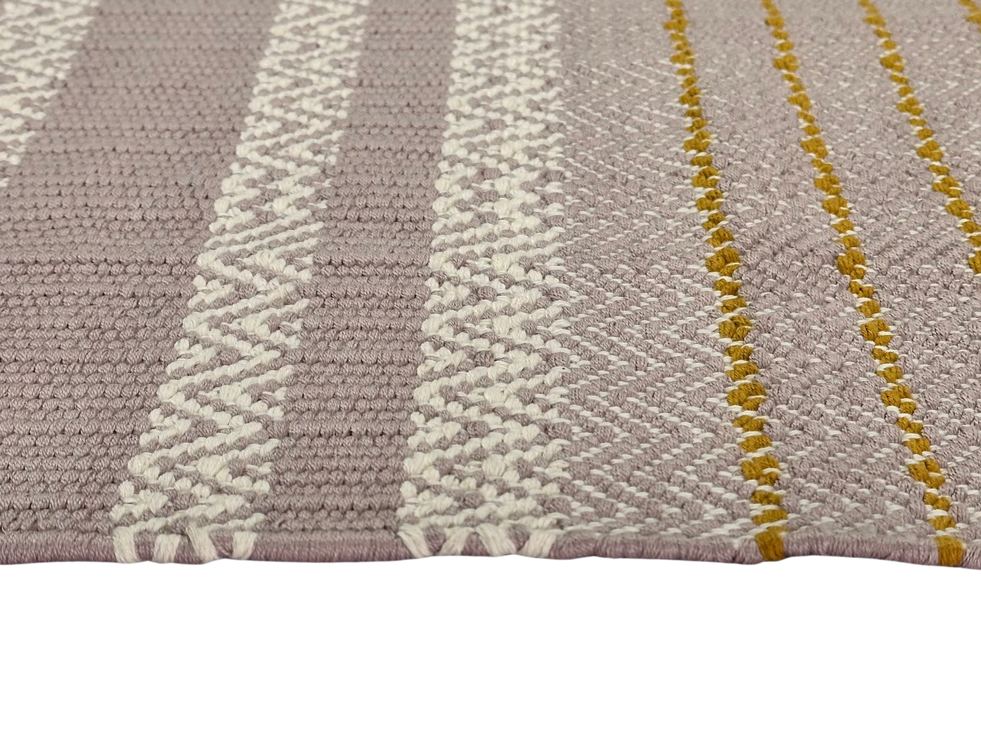 Hand Woven Beige Rug with Natural Brown Lining for Stylish Interiors