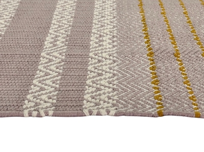 Hand Woven Beige Rug with Natural Brown Lining for Stylish Interiors