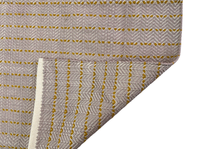 Hand Woven Rugs - Beige & Natural Brawn lining rug - Ansari