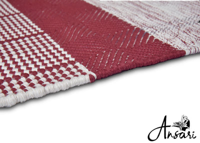 Maroon Stripe Yoga Mat