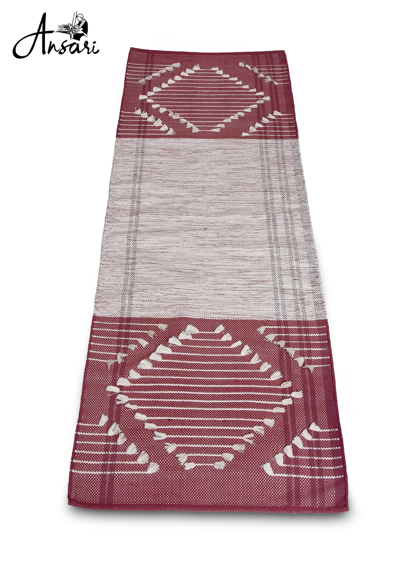 Maroon Geometric Yoga Mat