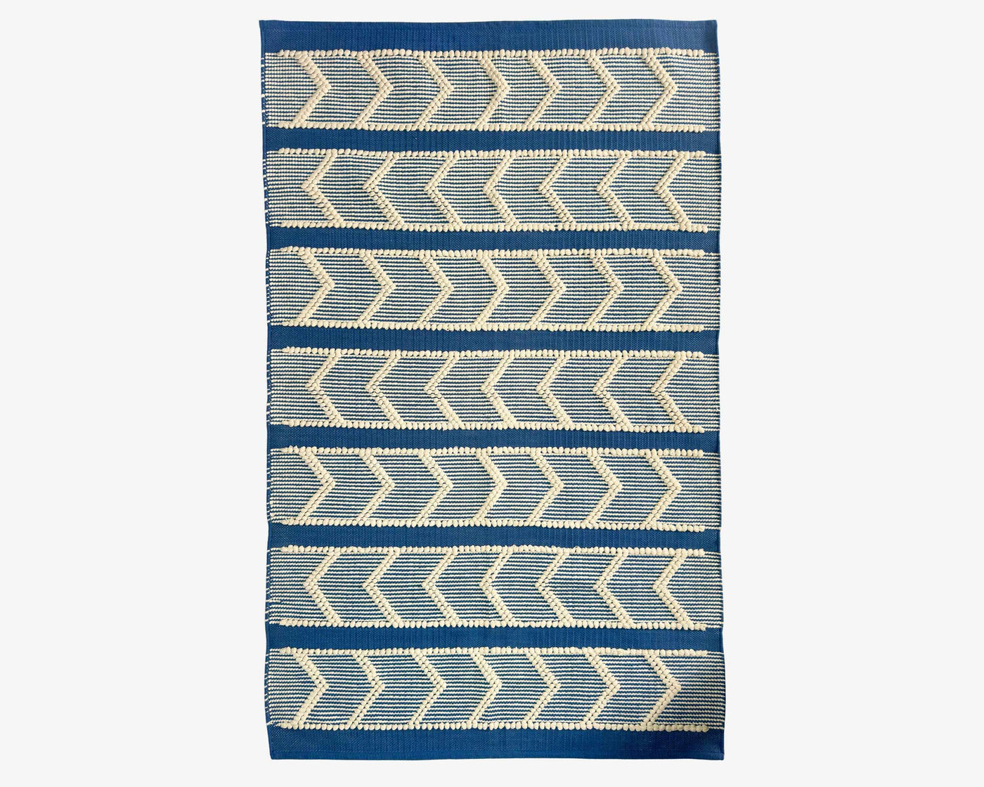 Hand Woven Blue Stripe Rug - Natural Stripes for Stylish Home Decor