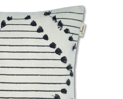 Handcrafted Cushion Cover - Elegant Diamond Design for Home Decor