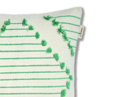 Handcrafted Cushion Cover - Elegant Diamond Design for Home Decor