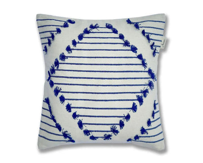 Handcrafted Cushion Cover - Elegant Diamond Design for Home Decor
