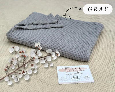 Cotton Waffle Throw Blanket for Cozy Comfort