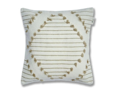 Handcrafted Cushion Cover - Elegant Diamond Design for Home Decor