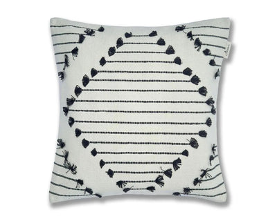 Handcrafted Cushion Cover - Elegant Diamond Design for Home Decor