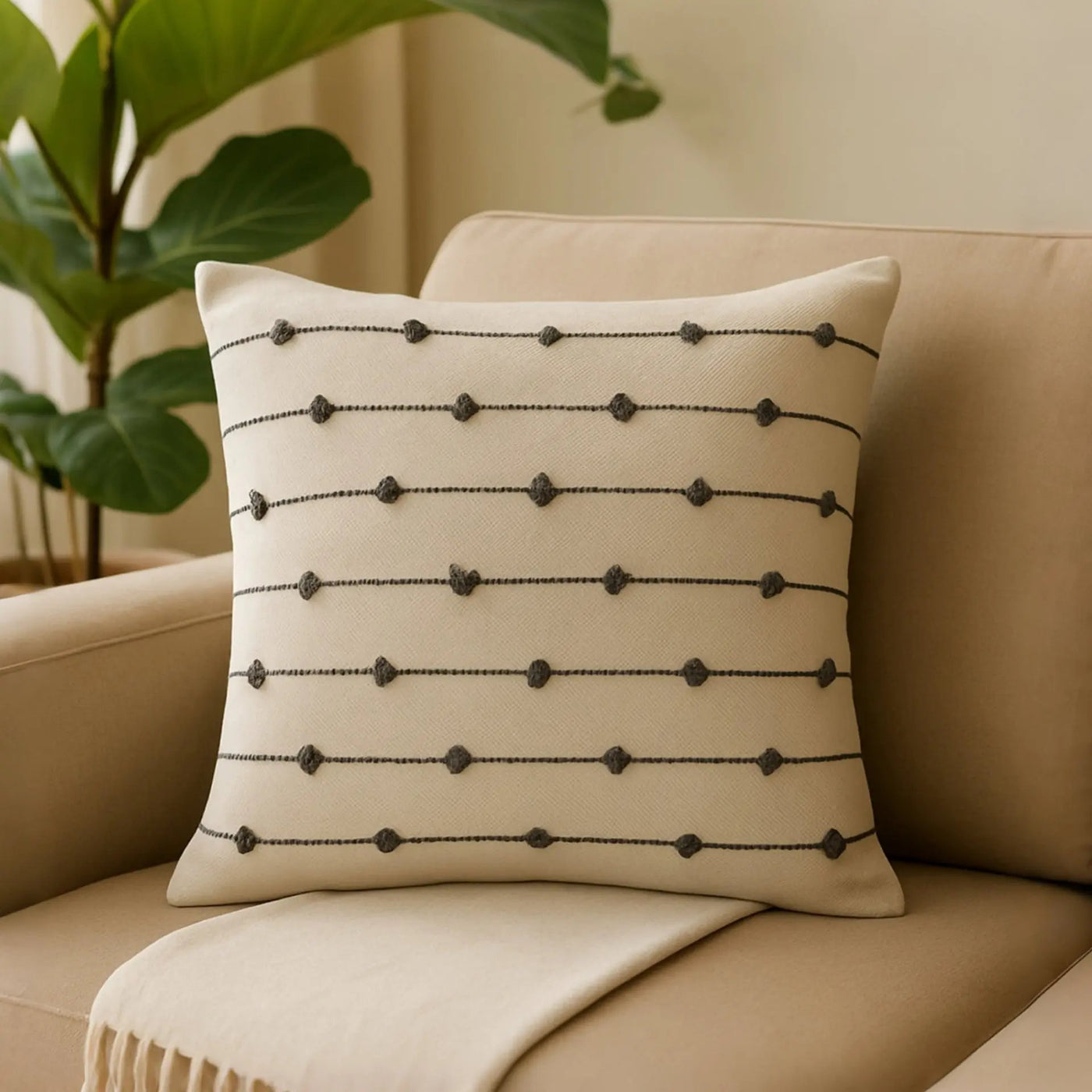 Hand Woven Cushion Cover for Cozy Home Decor